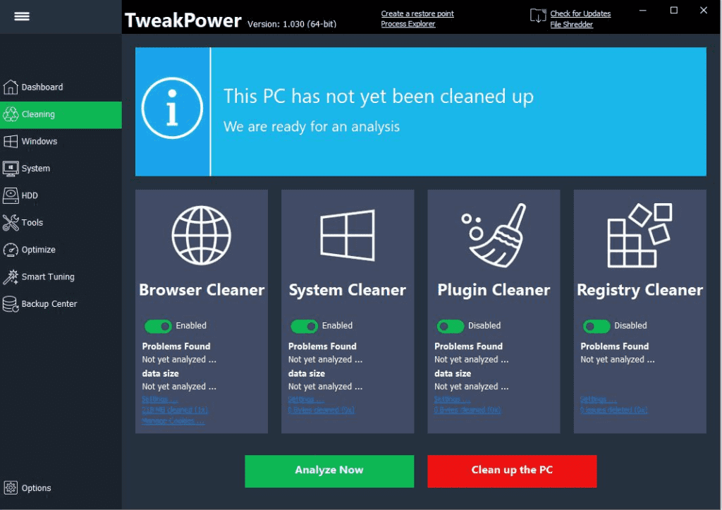 TweakPower 2.040 download the last version for windows