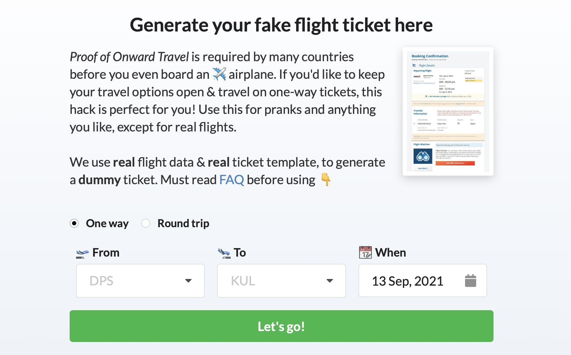 9 Best Fake Flight Ticket Generator Websites Apps Like These. Best